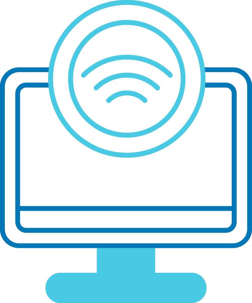 Internet Access Blue Tone Icon vector