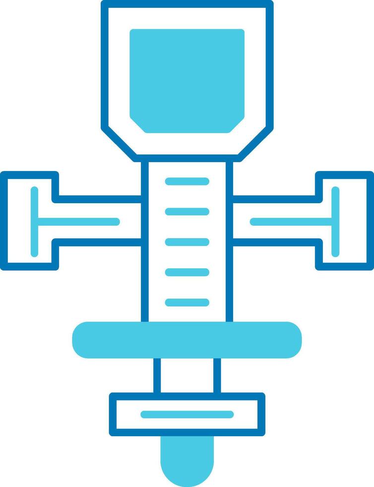 Wood Router Blue Tone Icon vector
