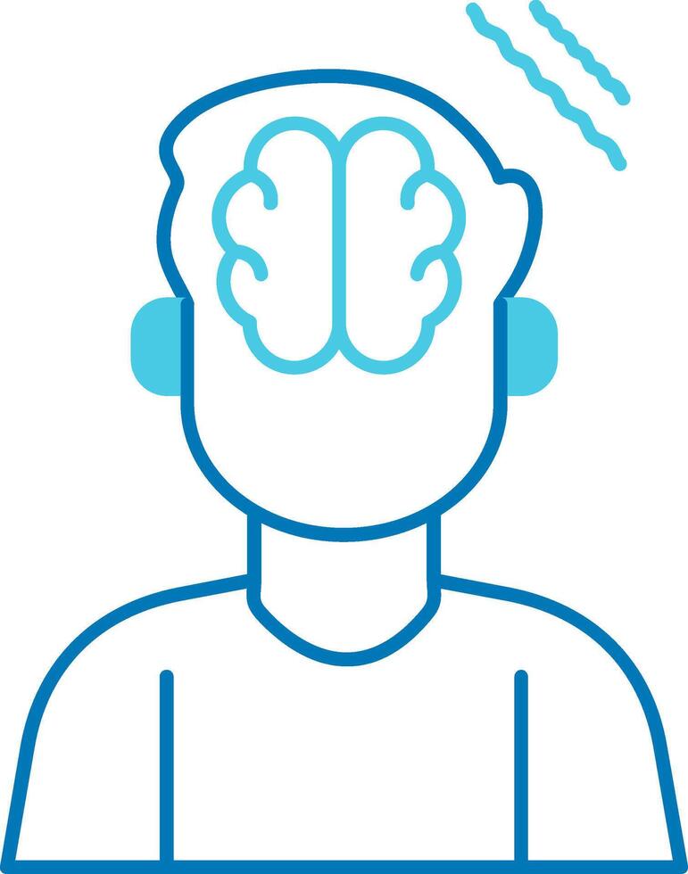 Parkinson Blue Tone Icon vector