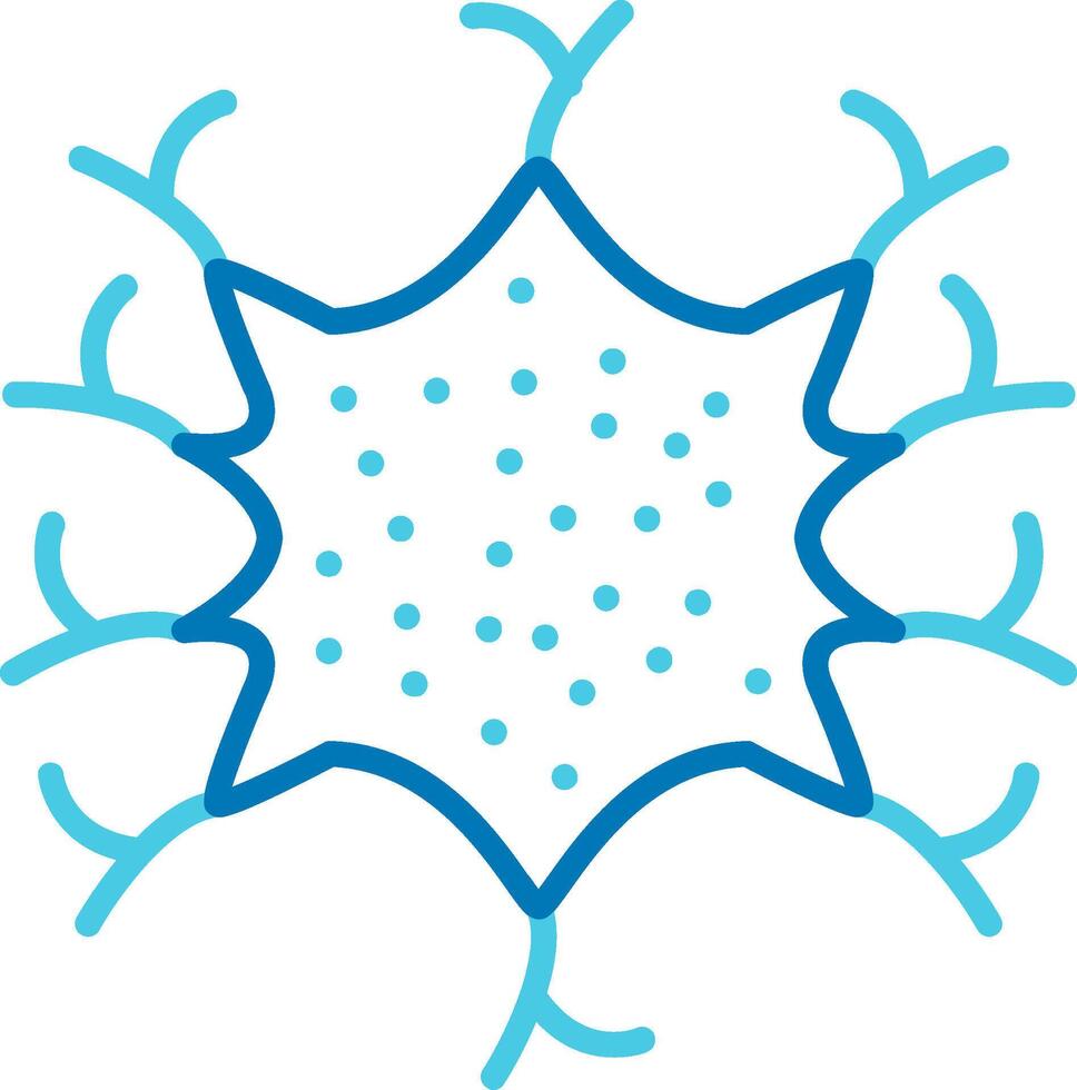 Microglia Blue Tone Icon vector