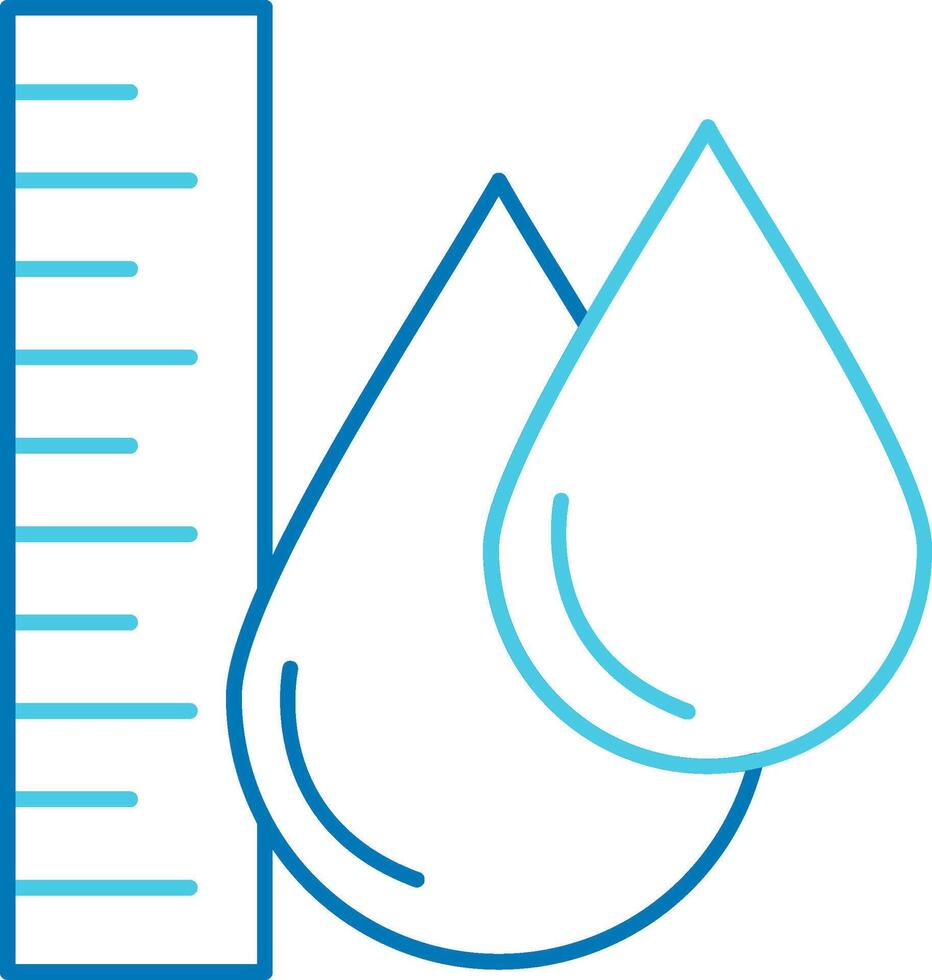 Water Level Blue Tone Icon vector
