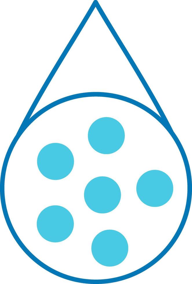 Water Borne Blue Tone Icon vector