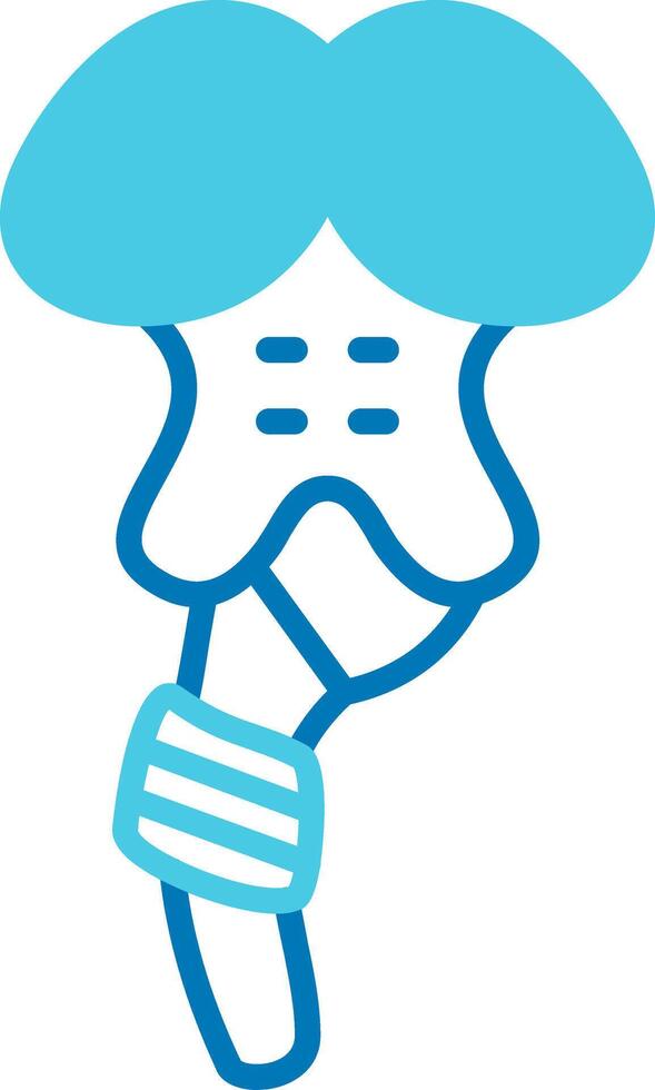 Brainstem Blue Tone Icon vector