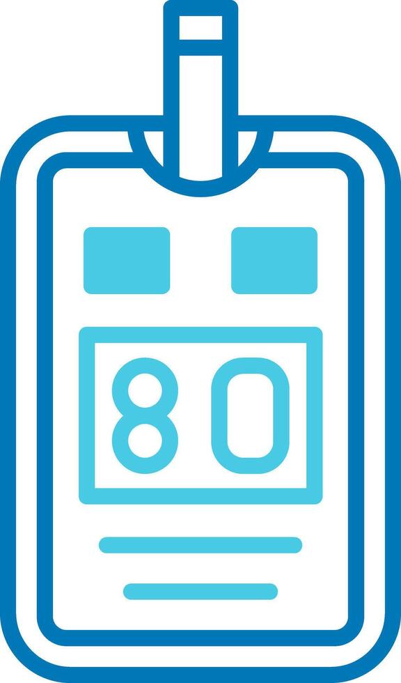Glucose Meter Blue Tone Icon vector