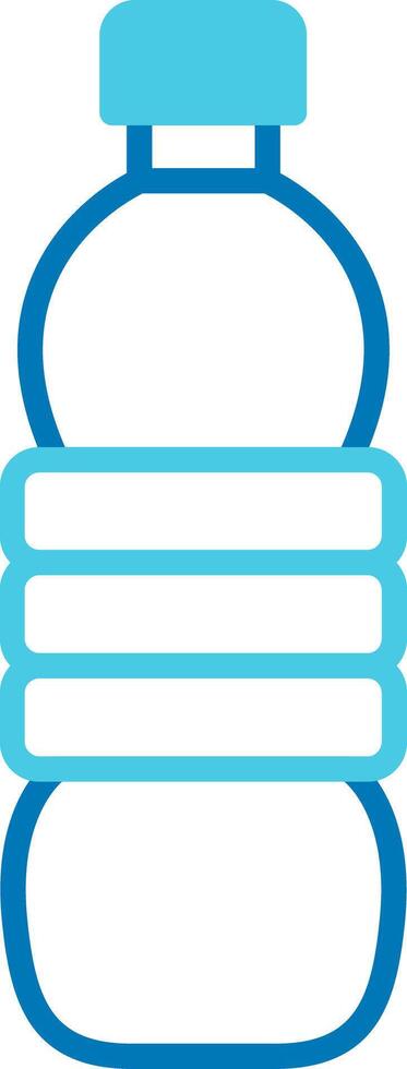 Water Bottle Blue Tone Icon vector