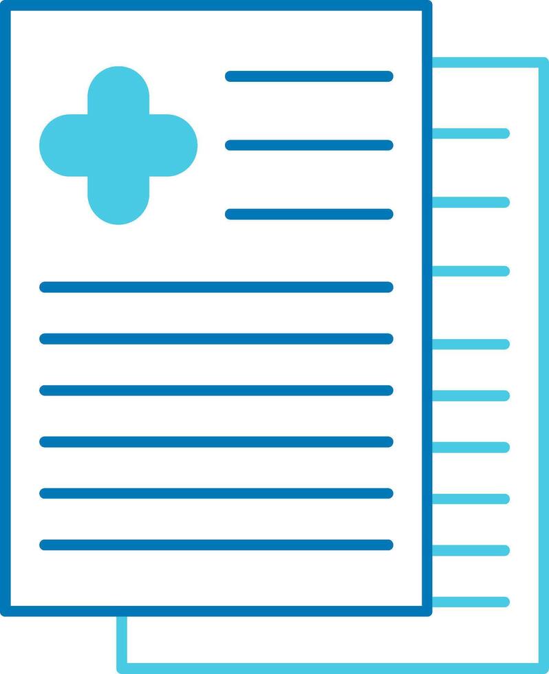 Report Blue Tone Icon vector