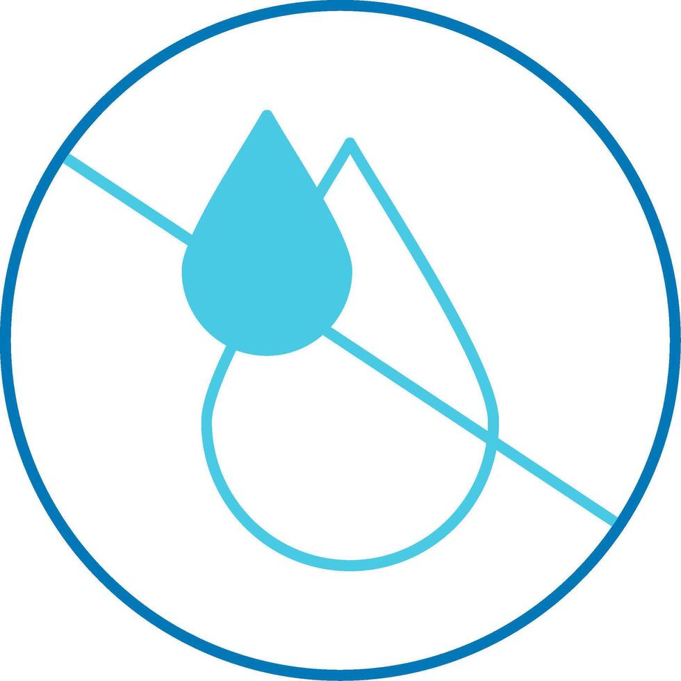 No Potable Blue Tone Icon vector