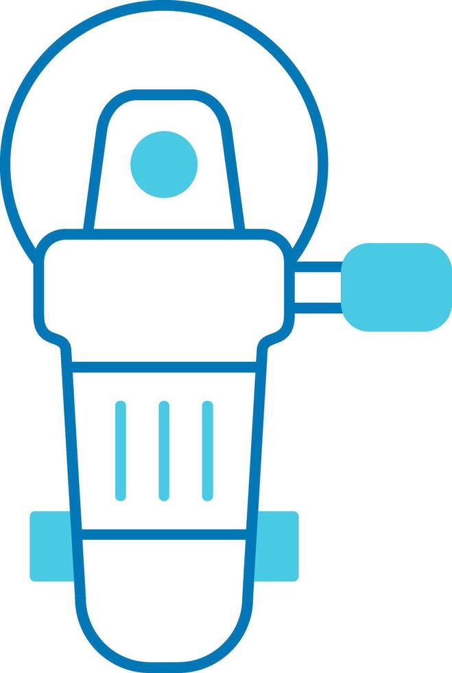 Angle Grinder Blue Tone Icon vector