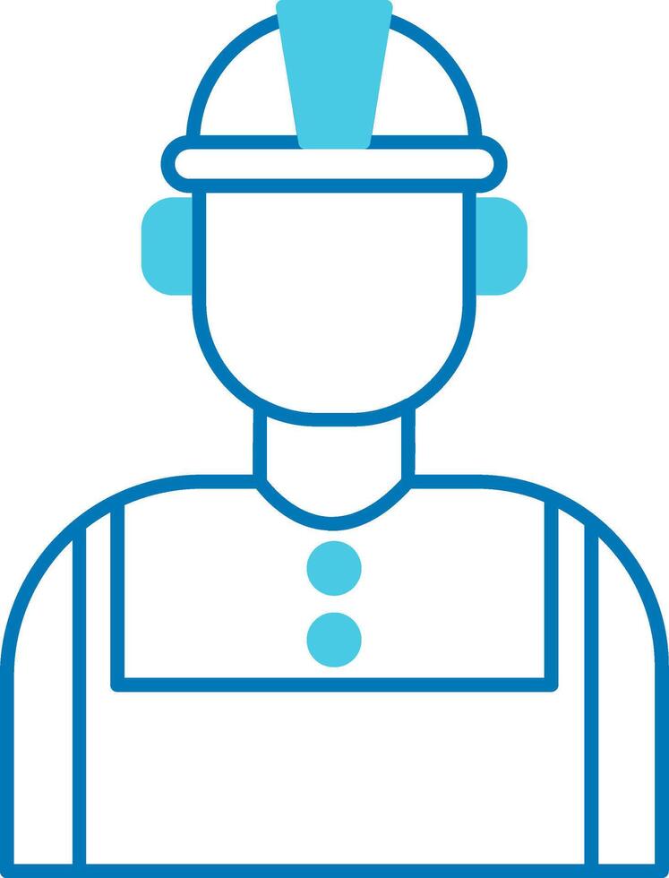 Technician Blue Tone Icon vector