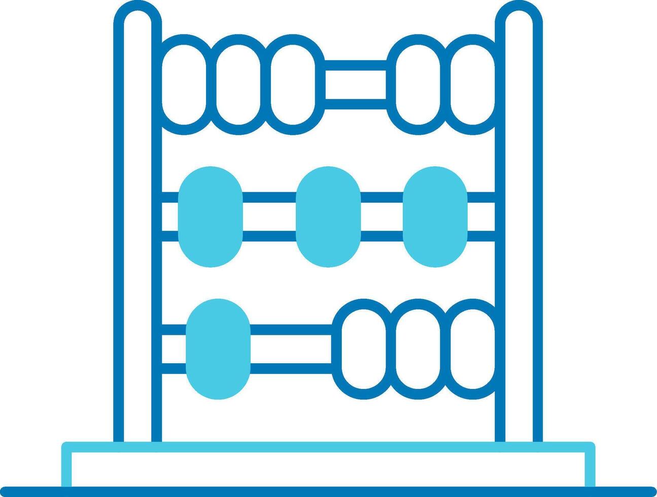 Abacus Blue Tone Icon vector