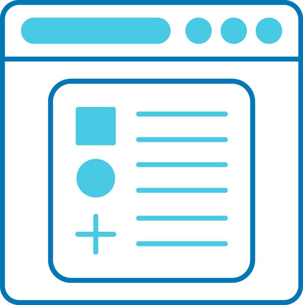 Components Blue Tone Icon vector