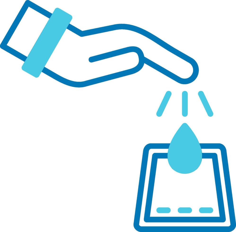Diabetes Blue Tone Icon vector