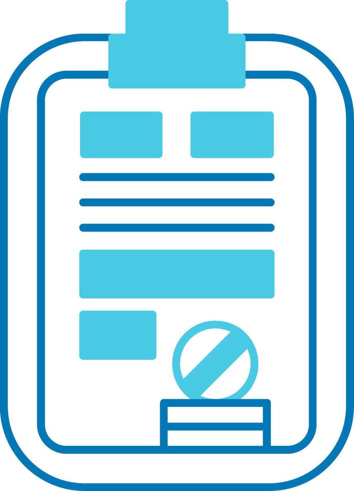 Schedule Blue Tone Icon vector
