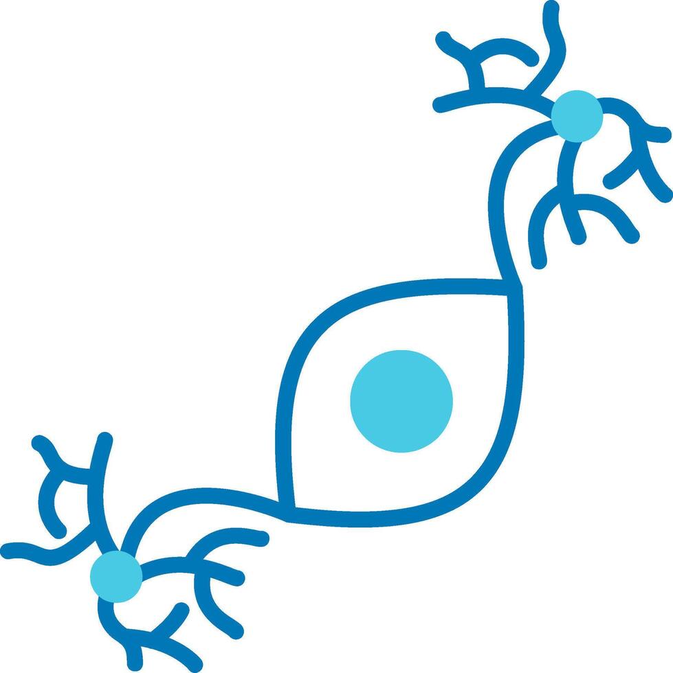 Pseudounipolar Blue Tone Icon vector