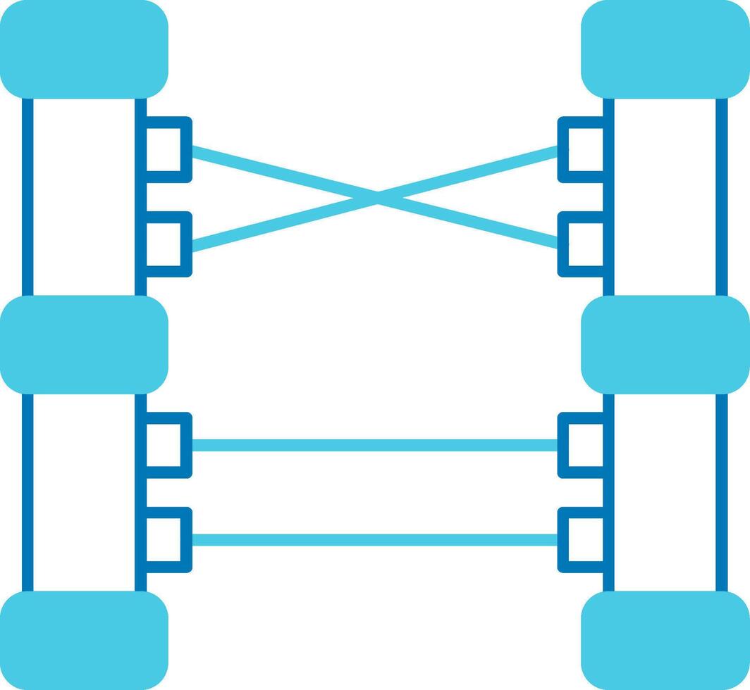 Laser Blue Tone Icon vector