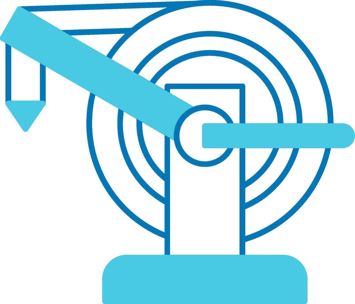 Water Hose Blue Tone Icon vector