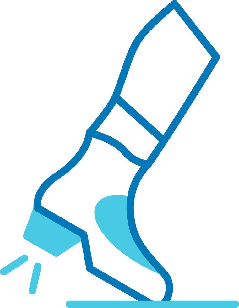 Flamenco Tap Blue Tone Icon vector