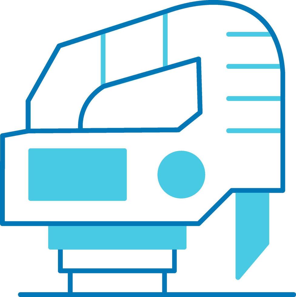 Jigsaw Blue Tone Icon vector