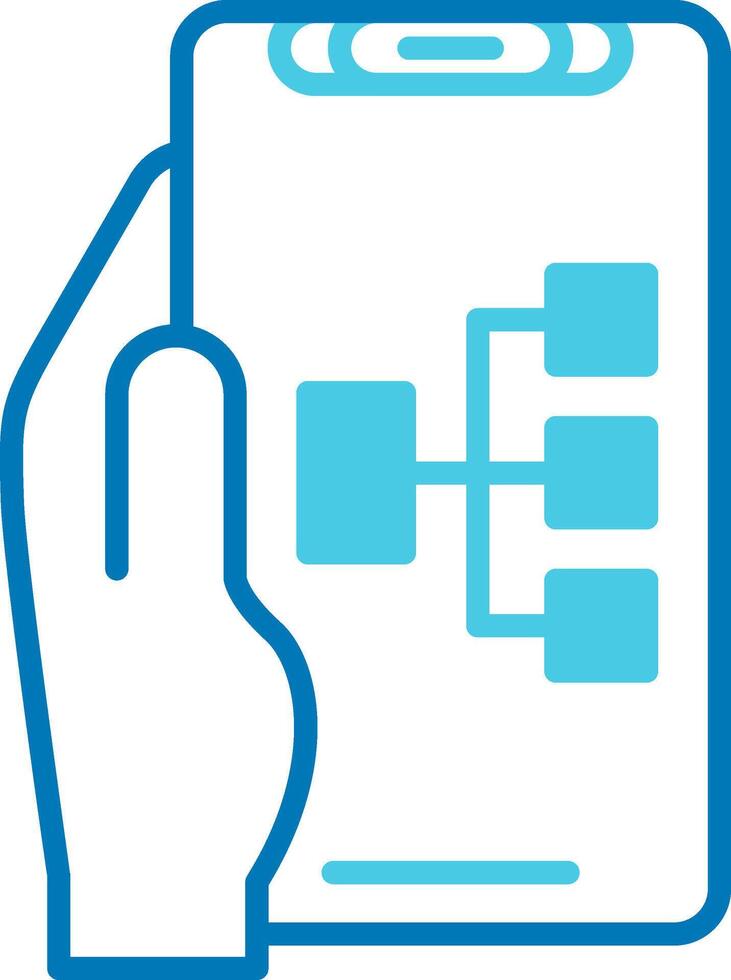 Structure Blue Tone Icon vector