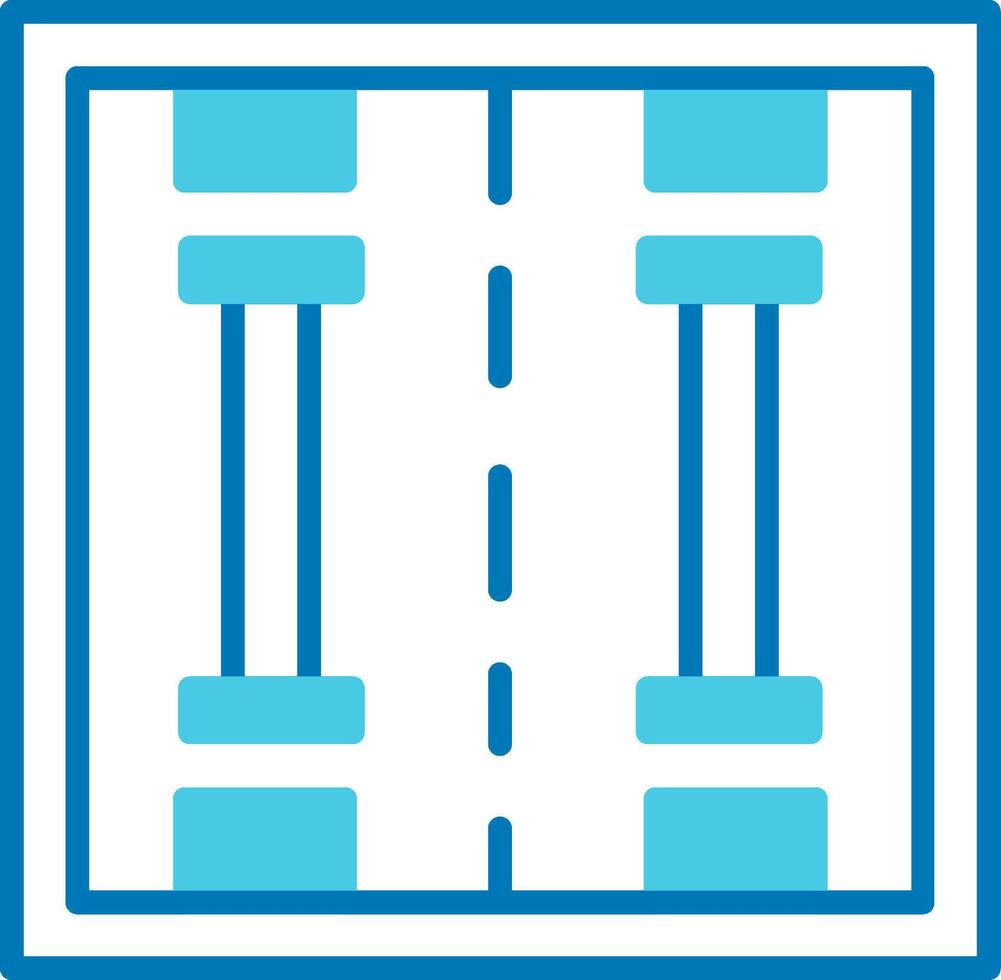 Lane Blue Tone Icon vector
