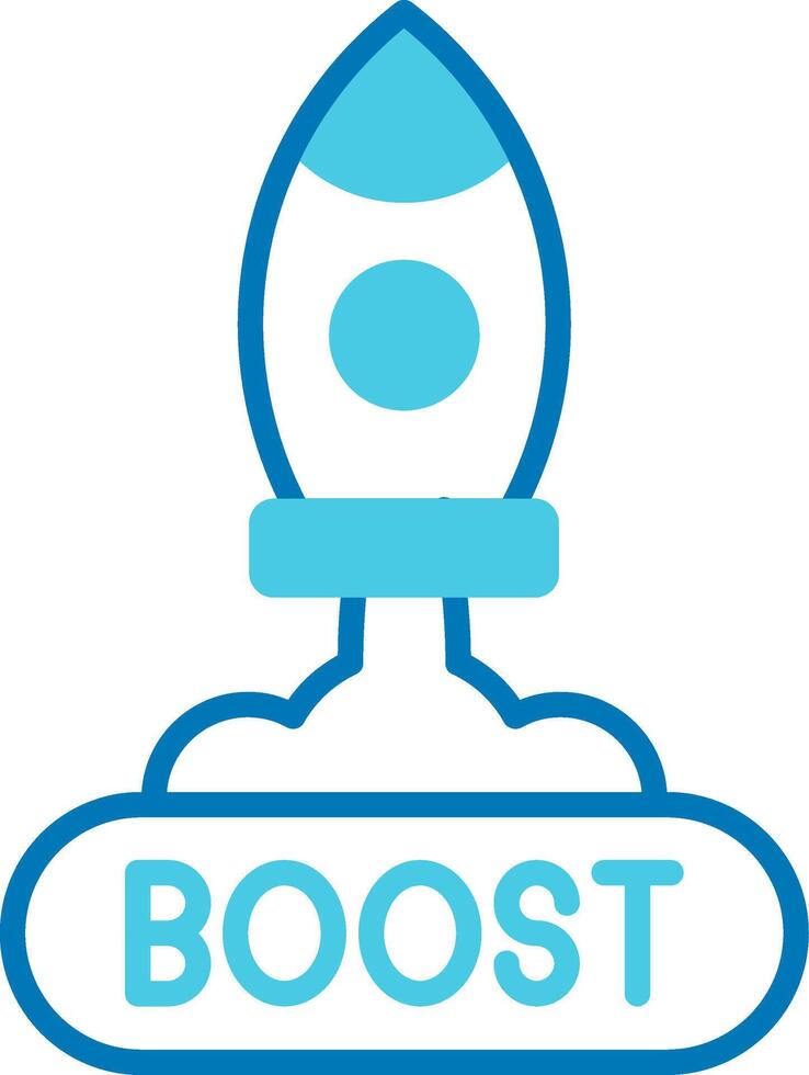 Boost Blue Tone Icon vector