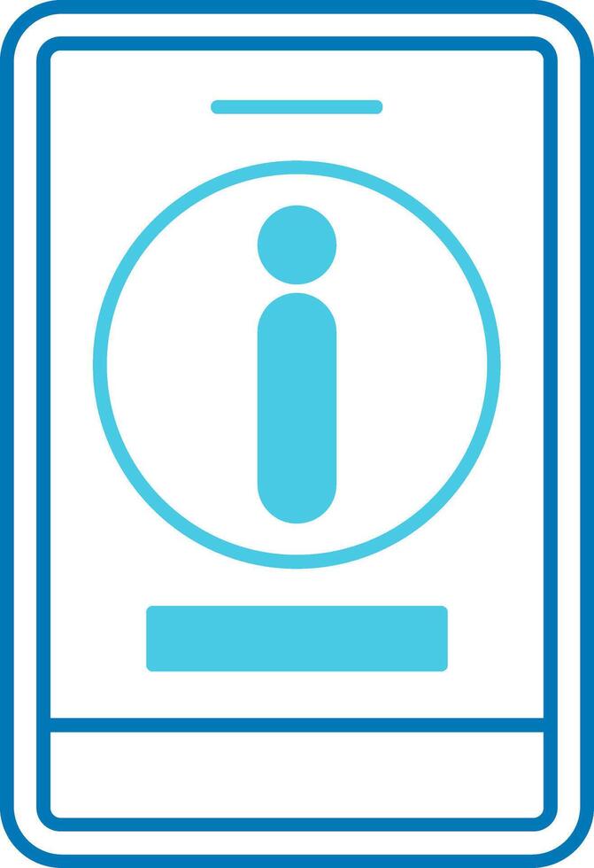 Information Blue Tone Icon vector
