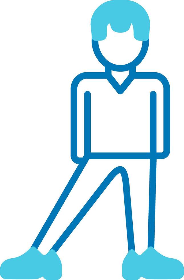 Balanced Blue Tone Circle Icon vector