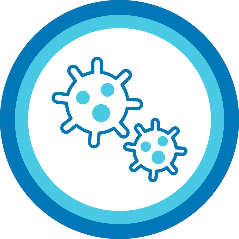 Platelet Blue Tone Circle Icon vector
