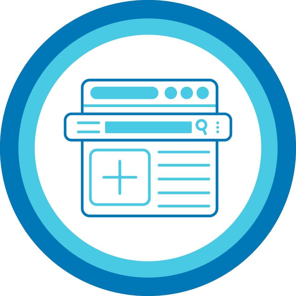 Header Blue Tone Circle Icon vector