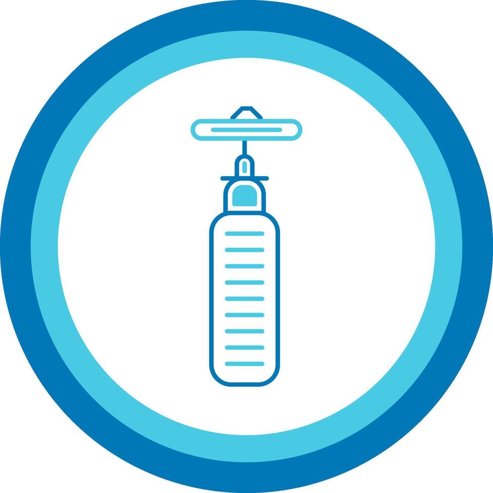 Rotary Tool Blue Tone Circle Icon vector