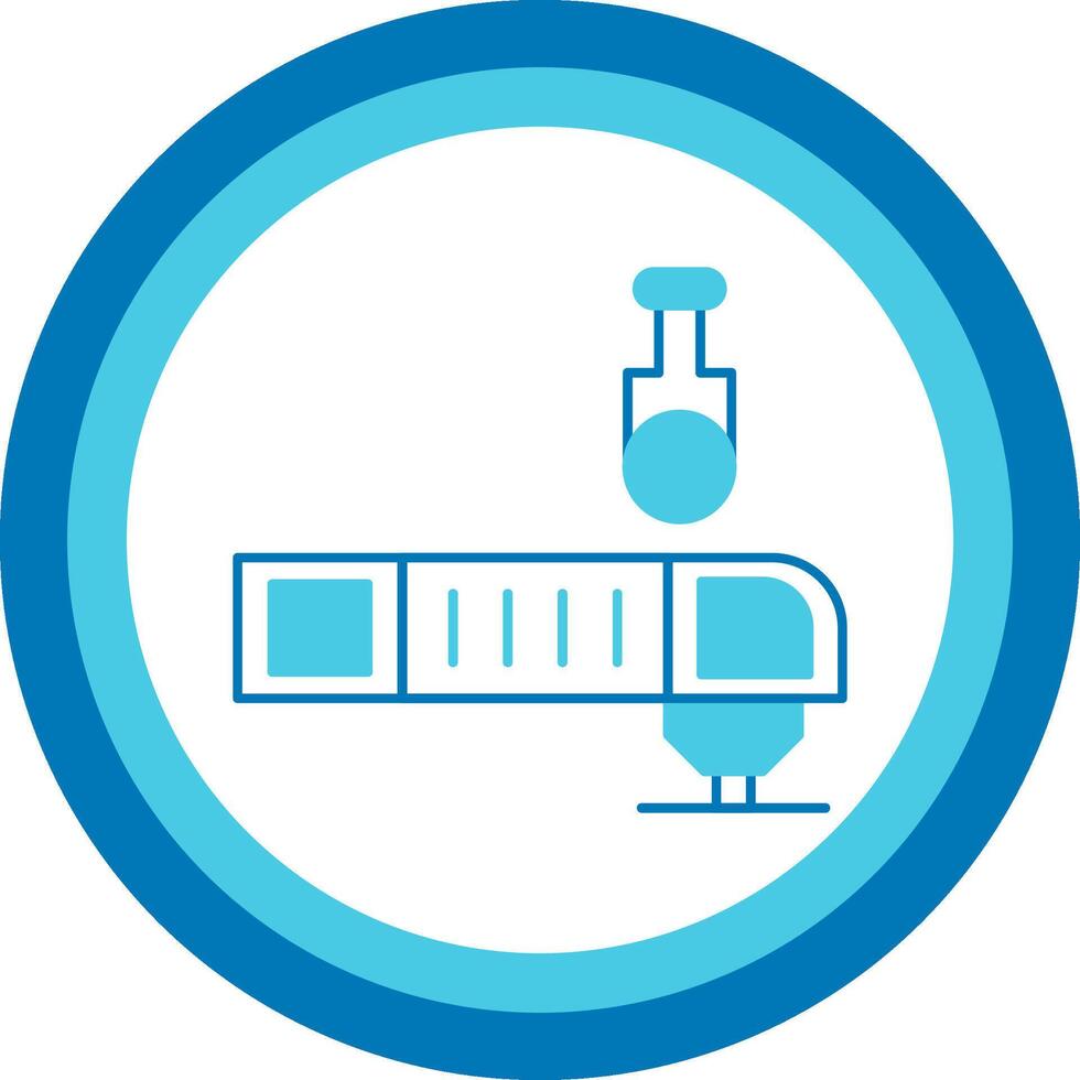 Oscillating Multi Tool Blue Tone Circle Icon vector