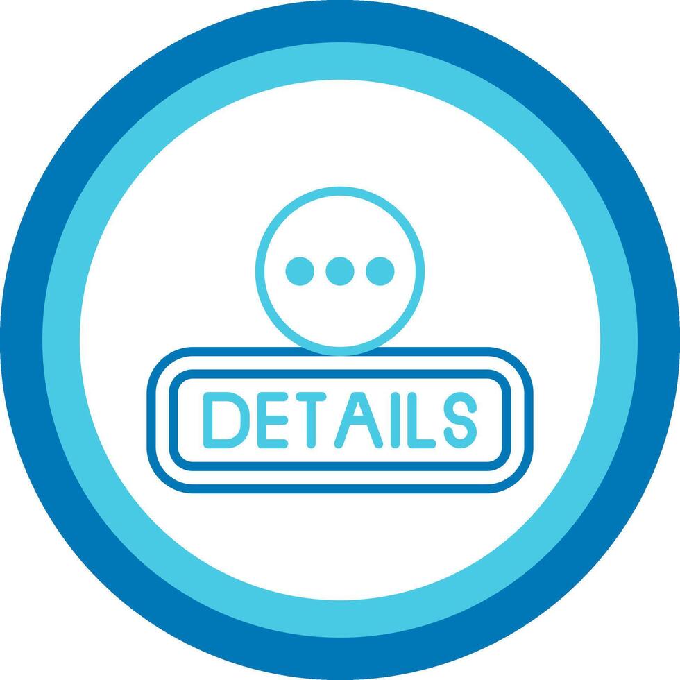 Details Blue Tone Circle Icon vector