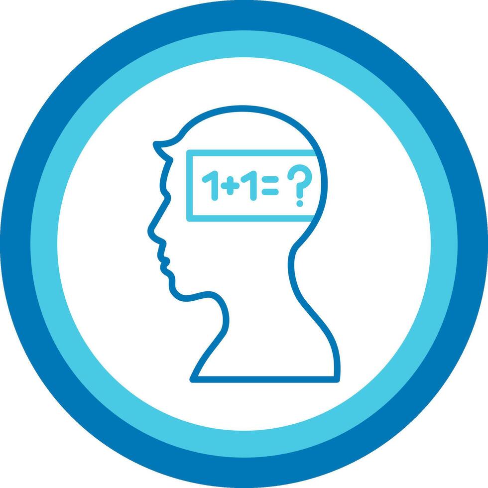 Parkinson Blue Tone Circle Icon vector
