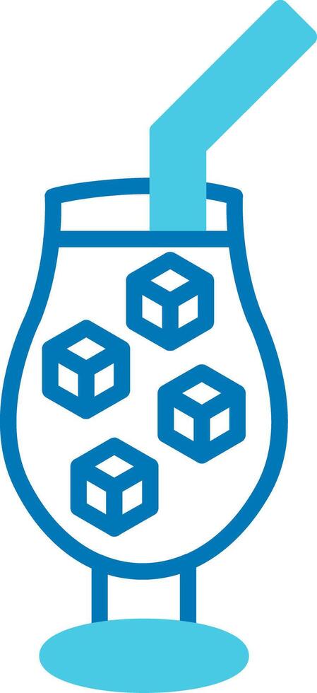 Ice Blue Tone Circle Icon vector