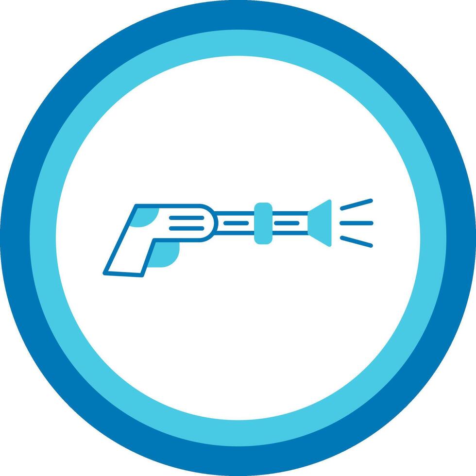 Power Wash Blue Tone Circle Icon vector