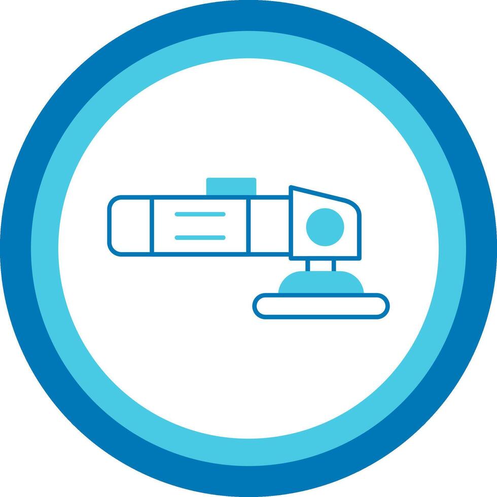Polisher Blue Tone Circle Icon vector