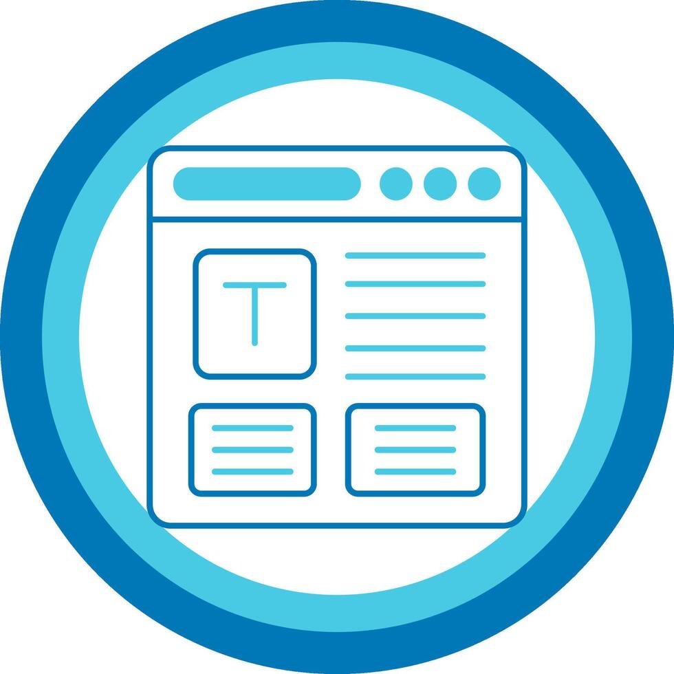 Refresh Blue Tone Circle Icon vector