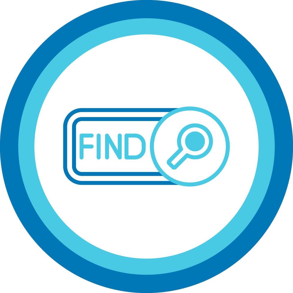 Find Blue Tone Circle Icon vector