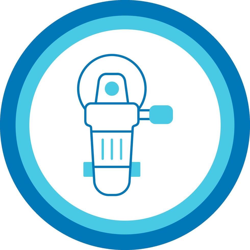 Angle Grinder Blue Tone Circle Icon vector