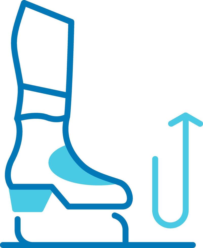 Stomp Blue Tone Circle Icon vector