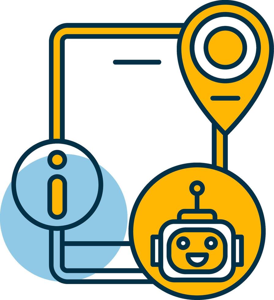 Virtual Assistant Shapes Icon vector