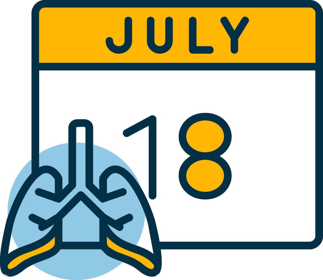 Tuberculosis Day Shapes Icon vector