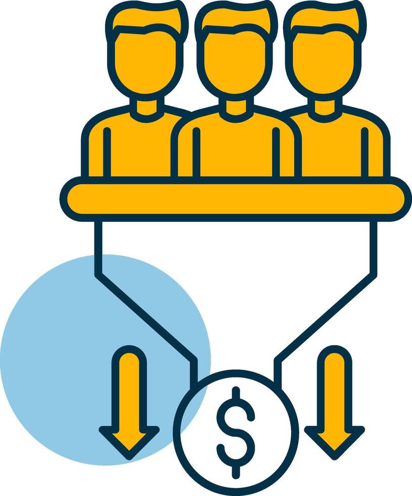 Sales PipeShapes Shapes Icon vector