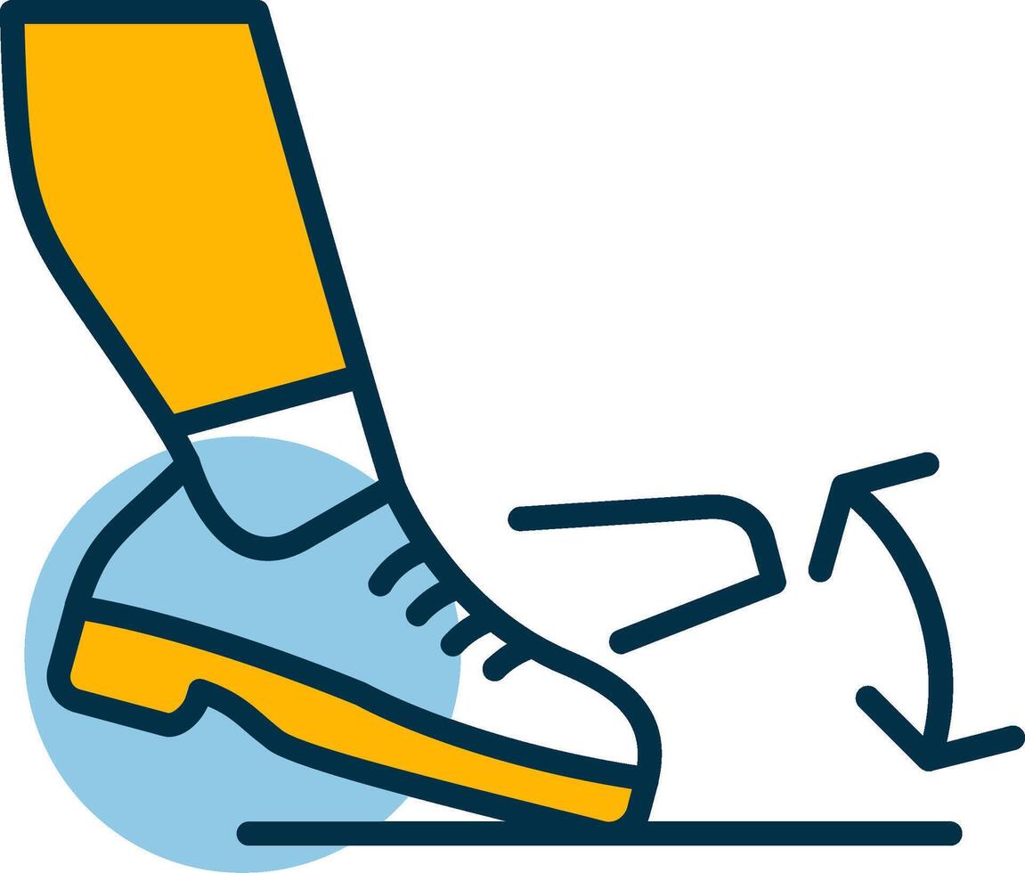 Toe Tap Shapes Icon vector
