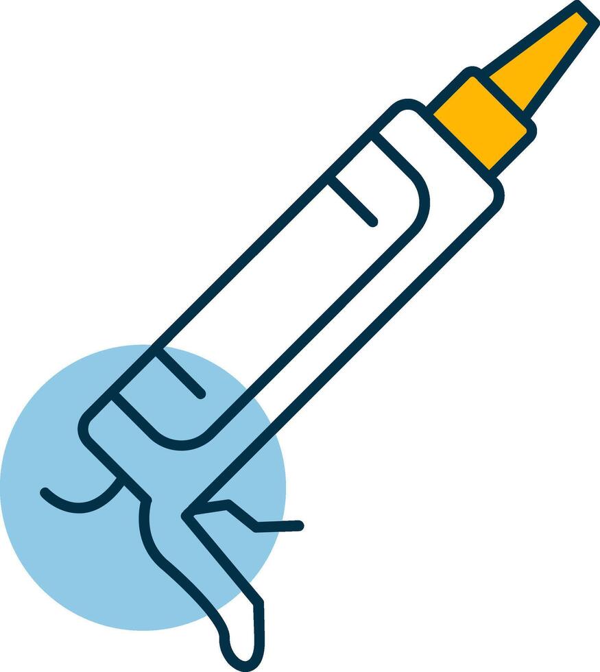 Sealant Gun Shapes Icon vector