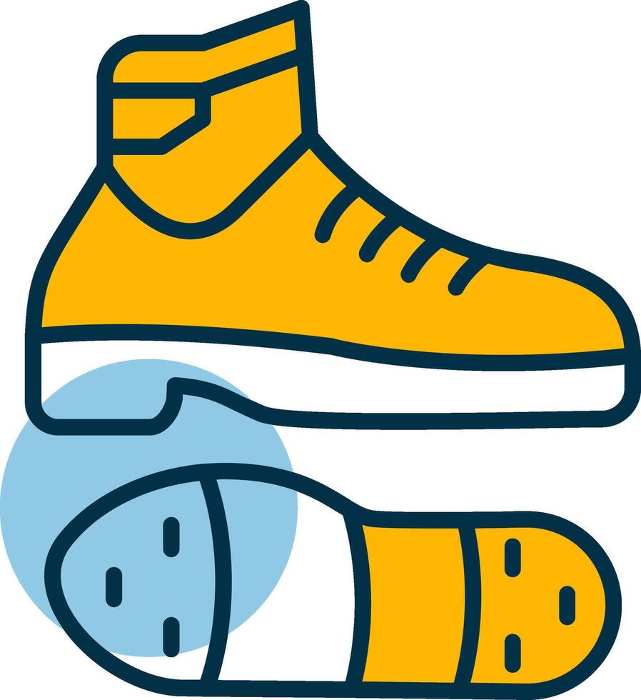 Tap Shoes Shapes Icon vector