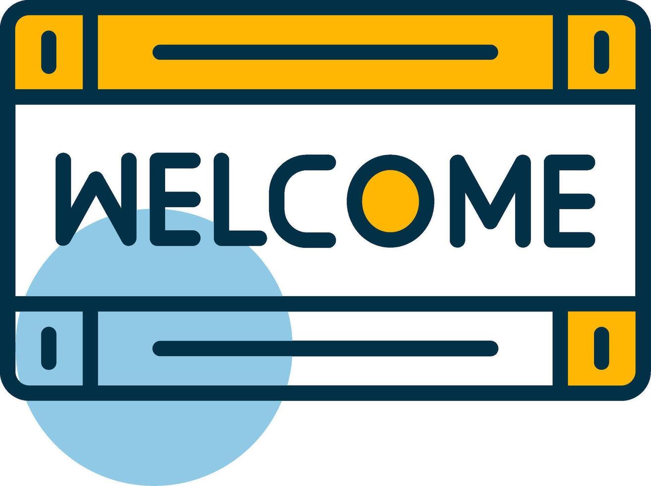 Welcome Shapes Icon vector