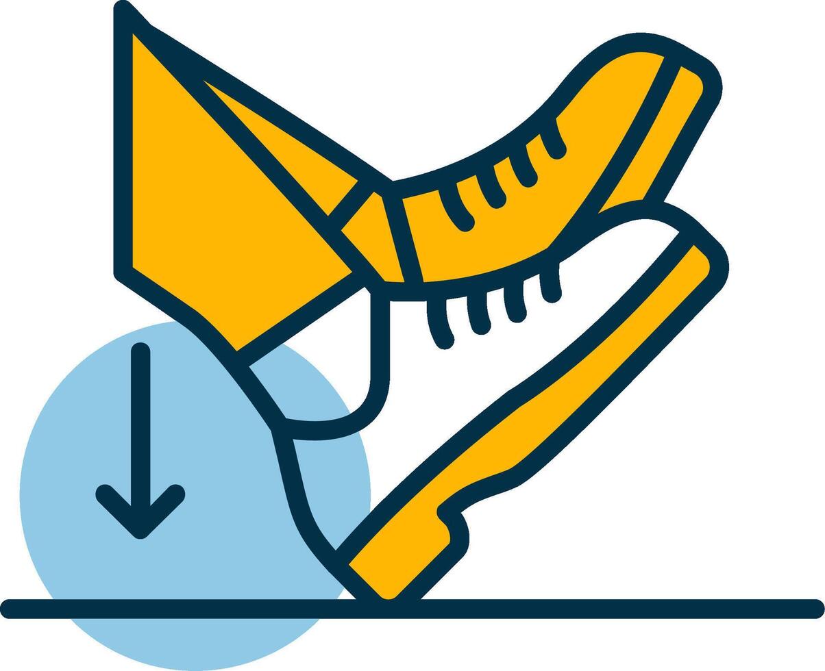 Heel Dig Shapes Icon vector