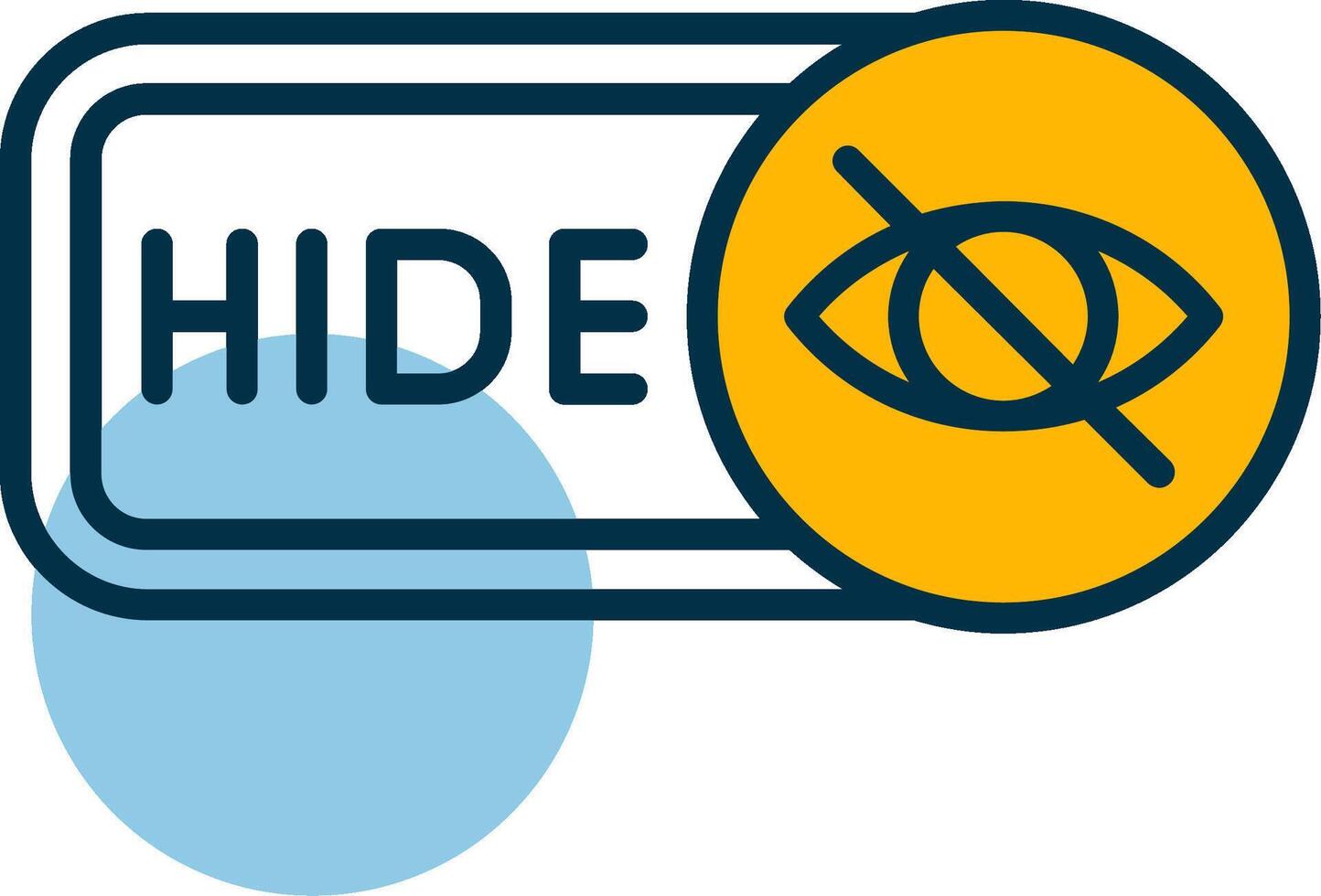 Hide Shapes Icon vector