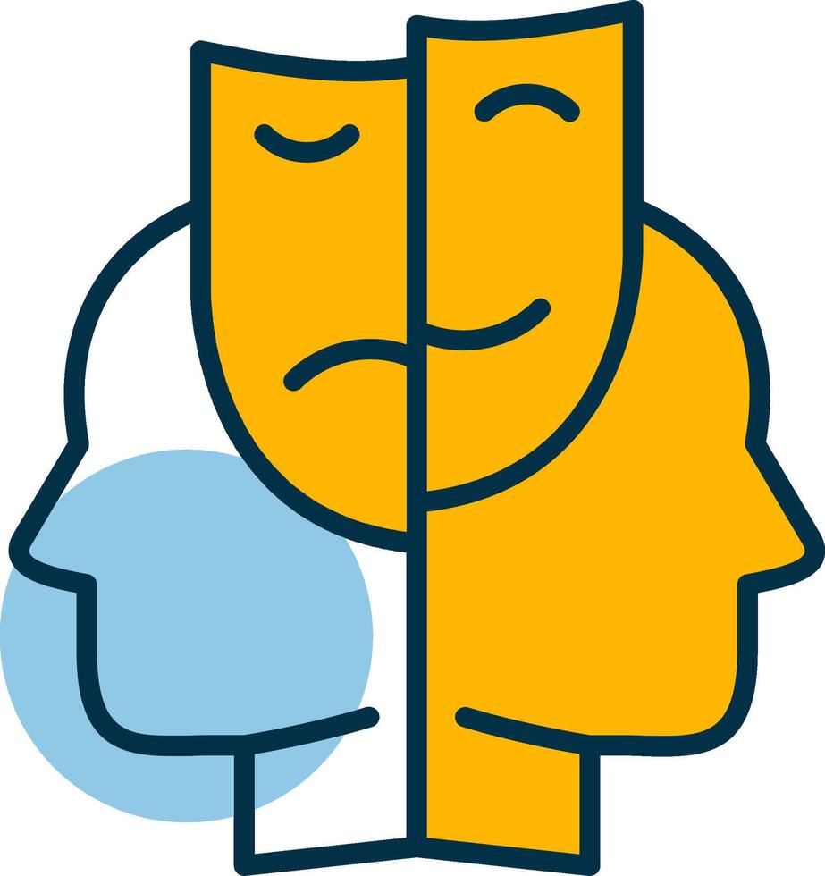 Bipolar Shapes Icon vector